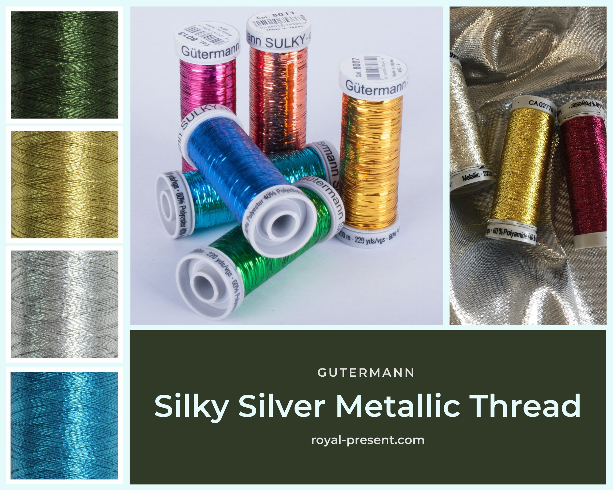 Glitter Threads for Machine Embroidery: Characteristics, Advantages, and Disadvantages