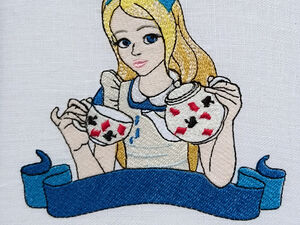 Alice in Wonderland machine embroidery designs