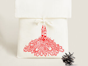 RedWork Christmas Candles embroidery designs