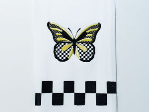 Checkered machine embroidery designs