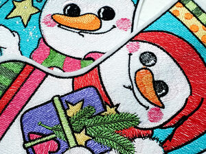 Snowmen embroidery design