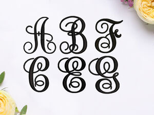 Beautiful Capital Letters Machine Embroidery Designs