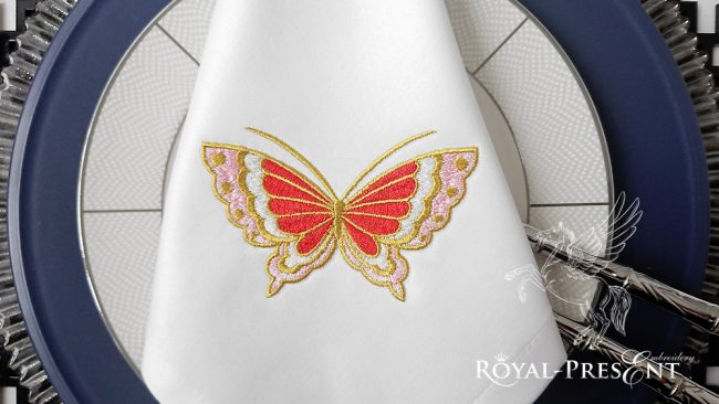 3 sizes Butterfly Machine Embroidery Design