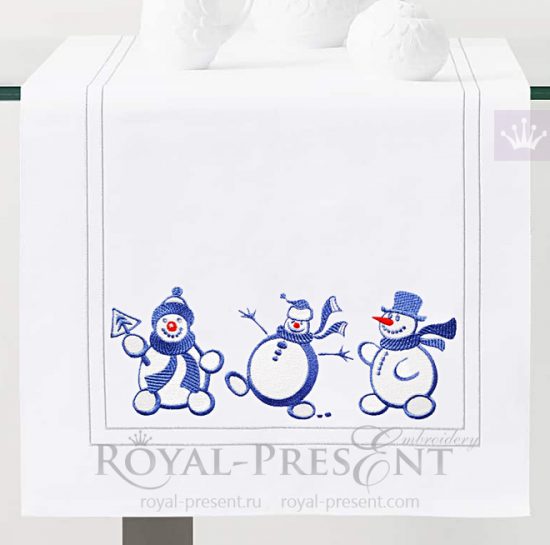 Cartoon Snowballs Machine Embroidery Designs Royal Present Embroidery