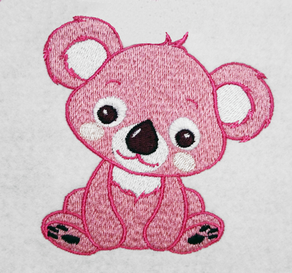 Machine Embroidery Design Cute Koala Bear Royal Present Embroidery
