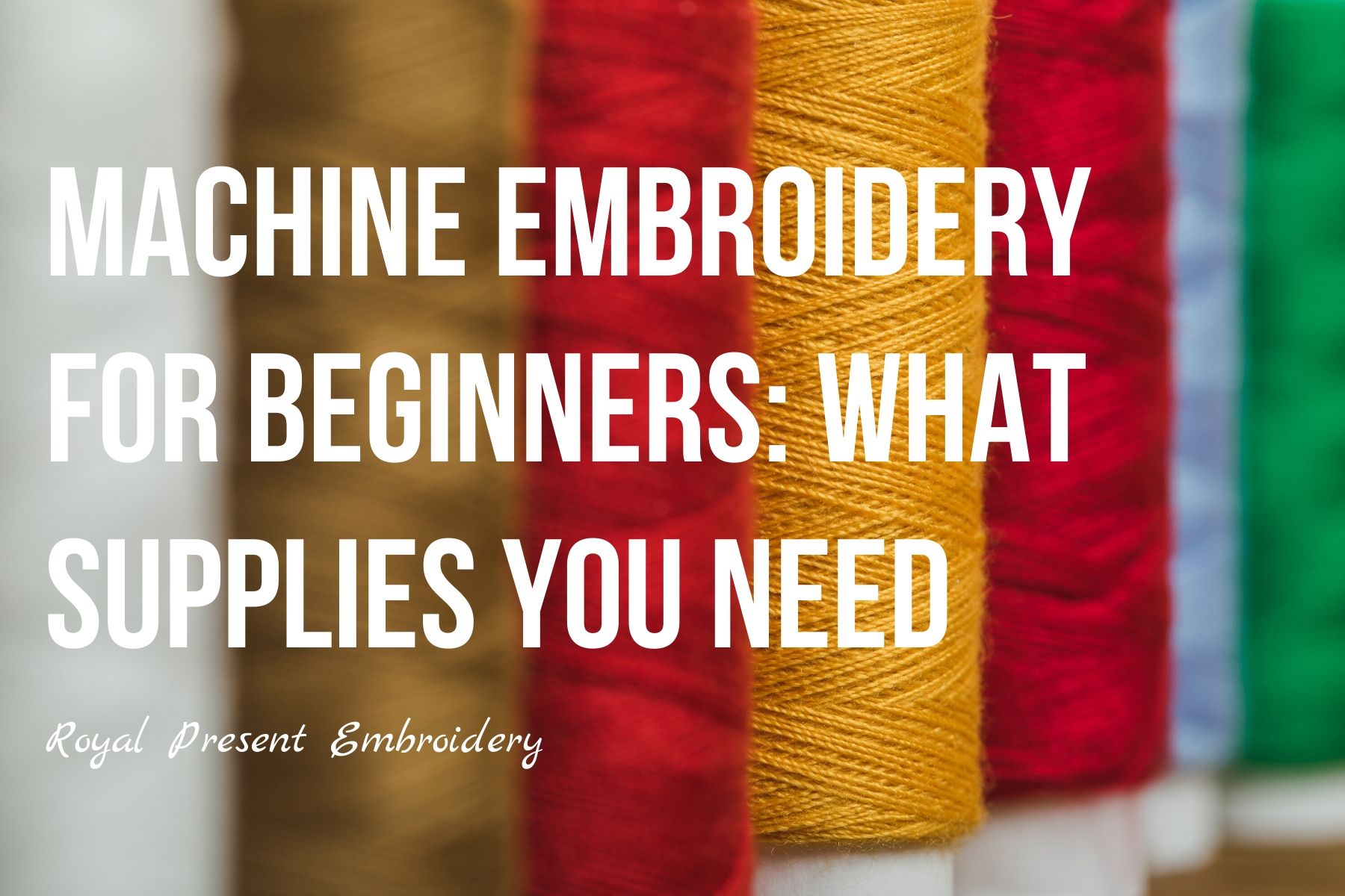 Ever wondered what supplies are needed to create an embroidery