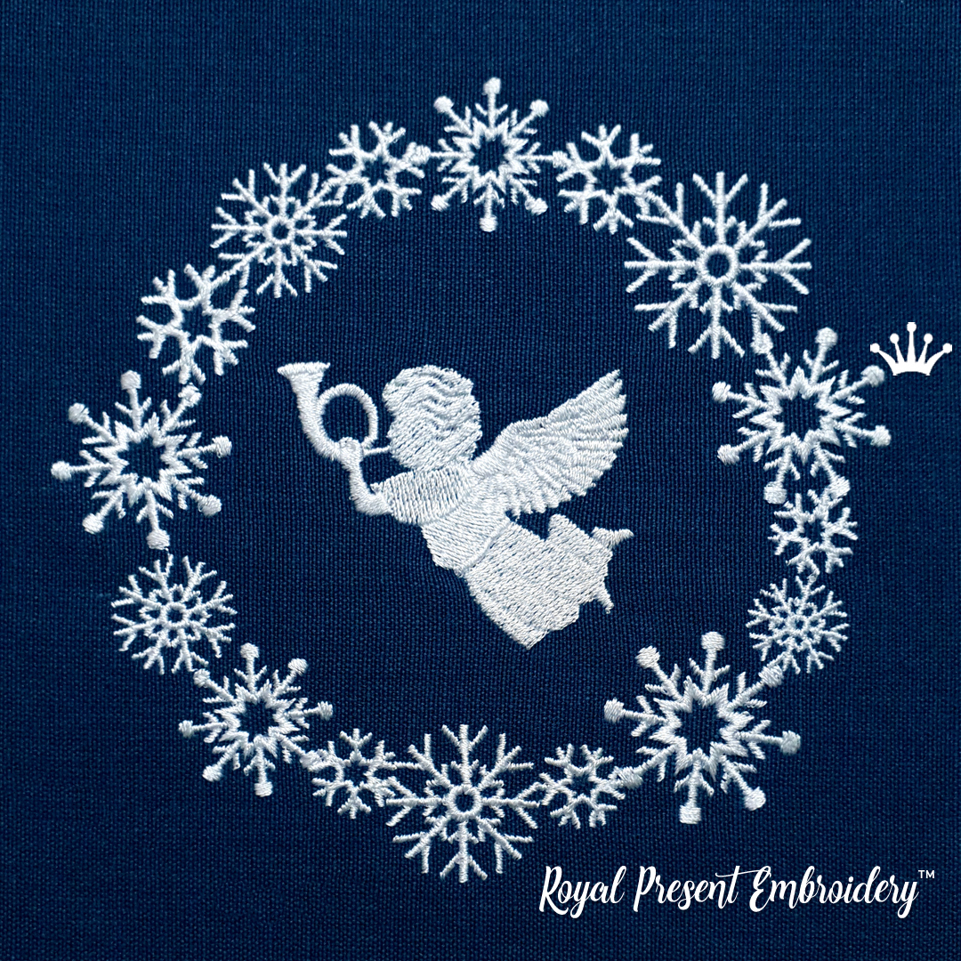 Snowflake Embroidery Design 3 Sizes Included